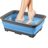 Fußbad Spa-Schüssel – zusammenklappbare Pediküre-Schüssel, Massage-Fußwanne, Zubehör für heißes Wasser, trockene Haut, Pediküre, Salon, Zuhause, Outdoor, , Camping, Erwachsene, Kinder, Reisen