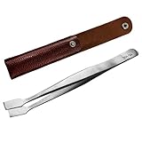 Abmro Edelstahl-Stempelzange, gebogene Spatenspitze, Philatelie-Sammlerwerkzeuge, für Edelstein-Schmuckherstellung, Bastelarbeiten, Präzisionsarbeiten und Hobbys