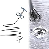 Rohrreinigungsspirale | 4-Klaue Spülenabfluss Entstopfer Für Müllsammeln, Spülbecken, Abflüsse Und Toiletten Zu Hause Und In Der Küche 1.6m