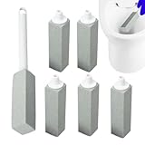 Bimsbürste – Bimsstein Toilettenschüsselreiniger | Pp Bimsstein | WC Bimsstein Reinigungsstein | Austauschbarer Wasserringentferner | Fleckenreiniger Bürste für Zuhause