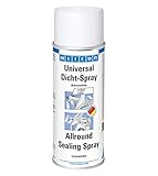 WEICON Universal Dicht-Spray 400 ml, Allesdicht-Spray, Wasserfester Flüssigkunststoff, weiß