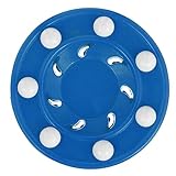Kisangel 1 Stück Roller Hockey Ball für Straßenhockey Professioneller Trainingsball für Drinnen und Draußen Langlebig und rutschfest für Wettkämpfe und Tägliches Training für Erwachsene