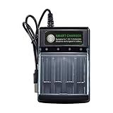 Batterieladegerät, 4 Einschübe, AA-Batterieladegerät, 4 Einschübe, AA-Batterieladegerät mit 4 Steckplätzen, Batterieladegerät, Einzel-Batterieladegerät