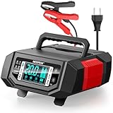 NEXPEAK 1-20A Autobatterie Ladegerät, Erhaltungsladegerät, Batterie Ladegerät Auto 12V 24V LiFePO4 Blei-Säure, intelligentes Batterieladegerät mit einstellbarem Strom für Auto, LKW, Rasenmäher, Boot