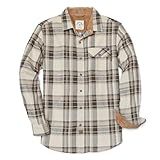 Dubinik® Flanellhemd Herren Kariert Flanellhemden Langarm Casual Button Down Freizeithemd Mit Brusttasche Normal Passform
