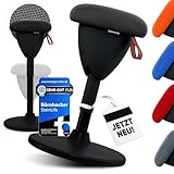 SteinLife Bürohocker Ergonomisch [TESTSIEGER] Stehhocker Höhenverstellbar [58-83cm] Ergonomischer Hocker für Büro [Schwingeffekt] Wackelhocker Sitzhocker | Arbeitshocker rutschfest Rund
