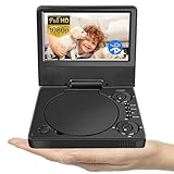 9,5' Tragbarer DVD Player YOOHOO mit 7,5' HD Bildschirm für Kinder,für unterwegs,Auto Fernseher für kopfstütze, alle Regionen kostenlos, Wiedergabe Aller Formate MKV/MP4/WAV/AVI/MP3/CD/1080P