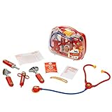 Theo Klein 4266 Arztköfferchen mit Zubehör I Stethoskop, Spritze u.v.m. I Koffer mit transparentem Deckel I Maße: 21,5 cm x 9 cm x 20 cm I Spielzeug für Kinder ab 3 Jahren