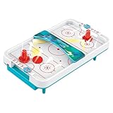 Air Hockey Challenge Portable Air Hockey Spiel - Mit Ventilator Kleines Lufthockeyspiel | Kleine Airhockey Discs, Spieltisch, tragbar, batteriebetrieben für Kinder, Cam