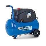 Scheppach Druckluft Kompressor HC24x | ölfrei & langlebig | 1200W Motorleistung | 24L Kessel mit max. 8 bar Druck | 180l Luftleistung | inkl. Fahrvorrichtung, Druckminderer & Schnellanschlusskupplung