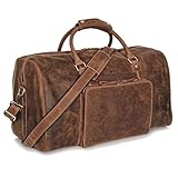 DONBOLSO Weekender Naples - Hochwertige Reisetasche Herren groß - Leder Reisetasche braun - Handgepäck Ledertasche Größe XXL mit 51 Litern - Klassischer Donbolso Vintage Braun