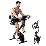 Indoor Trainingsgerät, 10-Stufen Widerstand, Magnet Heimtrainer, Fitnessfahrrad, Heimtrainer Fahrrad, Fitnessgerät für Zuhause