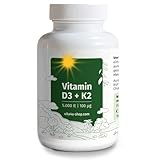 Vitamin D3 + K2 Tabletten von Vita 4U (Vitamin D3 5000 IE + K2)