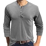 Leicht Polohemd Herren Knopfleiste Muscle Shirt Basic Fischerhemd Golf Pullover Sport Muskelshirts Langarmshirt Longsleeve Activewear Funktionsshirt Sportshirt Trainingsshirt Freizeithemd Laufshirt