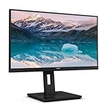 Philips 222S9JML - 21.5 Zoll Full HD Monitor, höhenverstellbar, Laustsprecher (1920x1080, 75 Hz, HDMI, DisplayPort, USB-Hub) schwarz
