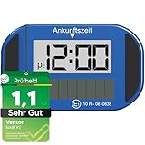 VENTON [ Test SEHR GUT, Note 1.1 Elektronische Digitale Parkscheibe mit Zulassung, Automatische elektrische Parkuhr, Auto Zubehör Innenraum (1 Solar Parkscheibe)
