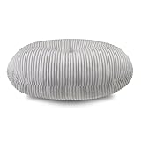 sleepling Bodenkissen grau 60 cm, Cord Meditationskissen Yogakissen Bodensitzkissen, Ökotex, Made in EU, hochwertiger Möbelstoff