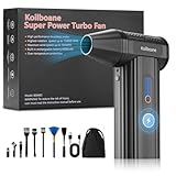 Elektrische-Staubgebläse-Druckluftspray,3-Gang 150000 U/min, Compressed Air Duster Turbo Gebläse mit 8000mAh Akku, Reinigungsbürste und Schnellladung, Jet Fan für PC Reinigungsset, Tastatur,Auto,Sofa