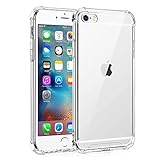 Whioltl Hülle für iPhone 6 Plus und iPhone 6s Plus, Durchsichtig und Stoßfeste Schutzhülle mit Weiche Silikon Handyhülle, Crystal Clear Transparent Bumper Case, [Nicht Vergilbend]