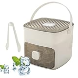 Ice Cube Maker, 48 Eiswürfelform Eiswürfel Eiswürfelmaschine Klein Cube Ray Maschine Eiswürfelmaschine Mini Eiswürfelmaker Mit Behälter Eiswürfelbox Mit Schublade und Aufbewahrungsbehälter