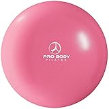 ProBody Pilates Ball, Kleiner Gymnastikball, 9-Zoll-Barre-Ball, Trainingsball für Stabilität, Barre, Bauch, Rumpf, Physio- und Physiotherapieball für das Fitnessstudio (Pink)