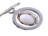 LL-Golf® drehbarer Golfball Schlüsselanhänger in 3D Optik/Golf Geschenk Geschenkidee/Golfer Golfspieler Golfgeschenk/Golf Ball Schlüssel Anhänger