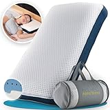 Alfa Sleep Orthopädisches Kissen [The Flow Pillow] Ergonomisches Kopfkissen gegen Nackenschmerzen aus Memory Foam - Wendekissen 2in1, nackenstützkissen für Seitenschläferkissen & Rückenschläferkissen