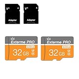 talebasic 32 GB Micro SD Card Class 10 Speicherkarte mit SD-Adapter, Fast Speed TF Card für Tablet/Handy/Kamera/Auto/Spielkonsole (2 Stück, 32 GB)