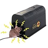 金万年 Elektrische Mausefalle für den Innenbereich, elektrischer Hochspannungs-Nagetiervernichter, Hochspannungsauslöser-Nagetierbekämpfung/Rattenfalle/Rattenabwehr