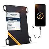 Sunnybag® Leaf MINI 2.0 Solarpanel [Ultraleicht & Kompakt!] – Solarladegerät (Wasserfest & Robust) – Solar Panel mit USB für Wandern, Camping & Outdoor – ideal mit Powerbank nutzbar (5W Leistung)