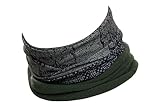 Hilltop® Polar Multifunktionstuch mit Fleece, warmes Halstuch, Schlauchtuch, Bandana für Damen und Herren, Farbe:Olive Skull