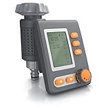 Brandson - digitaler Bewässerungscomputer mit Display - Wasserzeitschaltuhr - Bewässerungssteuerung - Bewässerungssystem – Bewässerungsprogramm 1 – 240 Minuten – Bewässerung 6h / 12h / tageweise