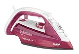 Tefal FV4920 Dampfbügeleisen Ultragliss | hervorragende Gleitfähigkeit | maximale Dampfverteilung | Eco Modus | 2.400W | 140 g/Min. Dampfstoß | Rot/Weiß (EU-Stecker)