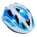 Toyvian Kinderhelm Outdoor Sports Skaterhelm Blau Verstellbar Leicht Atmungsaktiv Schutz Für Fahrrad Scooter Skateboard Jungen Mädchen