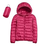 Generisch Frauen Warme wasserdichte Leichte Jacke Mit Kapuze Winddichter Wintermantel Mit Recycelter Isolierung Winter Schlank Kurz Mit Kapuze Warme Weiße Entendaunenmantel Oberbekleidung (XL)