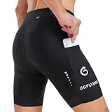 GGFLYING Radlerhose Herren Fahrradhose 6D Gepolstert Radhose Kurz Fahrrad Hosen Atmungsaktiv Schnelles Trocknen Hohe Elastizität