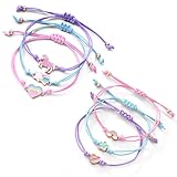 Rhys 6 Stück armband mädchen,schmuck mädchen,armband kinder mädchen,armband kinder,für Kinder, Mädchen, Als Geschenk oder Mitgebsel zum Kindergeburtstag