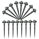 SOLUSTRE 50 Stück Hufnägel aus Eisen Mittlere Härte Scharfe Kante Robustes Hufeisenwerkzeug Tragbare Pferdeausrüstung Hufnagel Zubehör für Präzisen Hufbeschlag