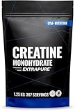 Creatin Monohydrat Pulver 1,25kg / 1250g - Ultra Reines Kreatin Monohydrat mit Vitamin B6 - Optimal Hochdosiert - Extrapure Creatine Monohydrat - Creatin Pulver Monohydrate - Vegan Jahresvorrat