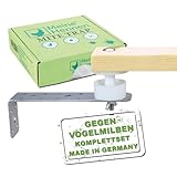 MeineHennen Original Milbensperre/Milbenfalle, der Milbenschutz für Deine Hühner. Einfache Montage im Hühnerstall, gegen die roten Vogelmilbe/Hühnermilbe. Set mit Zwei Milbenfallen