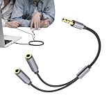 Audio-Splitter 3,5 mm, Y-Splitter 3,5 mm | Kopfhöreranschluss-Splitter - Headset-Y-Splitter-Klinkenkabel-AnschlusszubehörHeadset-Y-Splitter-Klinkenkabel-AnschlusszubehörHeadset-Y-Splitter-