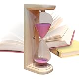 Sanduhr mit 15 Minuten – Sanduhr aus Holz, traditioneller Timer für Sauna | elegantes Sauna-Zubehör, ideal für den Heimgebrauch, für die Familie und für die Familie, perfekt