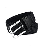 JNTMIKUN Gürtel Damen Stretchgürtel Herren, Flechtgürtel Damen Verstellbarer Elastischer Stoffgürtel für Unisex