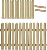Gartenpirat Holzpaket für Lattenzaun Lärche 180x90 13 Zaunlatten 2 Riegel