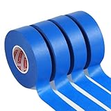 Fyguard 4 Rolle Malerkrepp, 50m x 24mm Kreppband Blau Malerband Masking Tape Abklebeband Maler Papierklebeband Hitzebeständig UV-Beständig für Malerarbeiten Renovierungen Handwerke