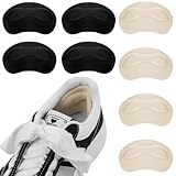 Vicloon Fersenpolster, 4 Paar Fersenschutz Schuheinlagen, Erstklassiges Fersenpolster für Schuhe, Fersenschutz Fersenkissen Selbstklebend,Fersenpolster Reparatur für die Meisten Arten