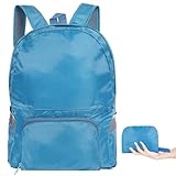 AiQInu Faltbarer Rucksack Ultra Leicht, Wasserdichter Wanderrucksack Unisex Tagesrucksack Outdoor für Sport Klettern Camping Reisen Radfahren