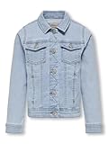 ONLY Mädchen Konsara Light Blue DNM Jacket Noos Jacke, Light Blue Denim, 140 EU