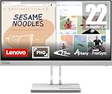 Lenovo L22e-30 | 21,5' Full HD Monitor | 1920x1080 | 75Hz | 250 nits | 4ms Reaktionszeit | HDMI | VGA | AMD FreeSync | schwarz
