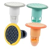 Angoily 4 Stück bodenablauf abflussstopfen Drain Stopper waschbecken filterablage Badewannenstöpsel duschablaufstopper WC-Abwasserfilterabdeckung Waschbecken Sieb Haarstopper Abs